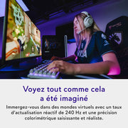 Monitor gaming Alienware 27 - AW2725Q, 4K UHD (3840x2160), 240Hz, QD OLED, 0.03ms, compatible con NVIDIA G-Sync, AMD FreeSync Premium Pro, HDR True Black 400, Dolby Vision, USB-C, 3 años de garantía