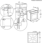 Horno empotrable AEG – Serie 5 Aire caliente circular: resultados de cocción uniformes en 3 niveles – Autolimpieza por pirólisis – 25 programas automáticos – Pantalla táctil LED – Calentamiento rápido – Negro – BPE53516AB