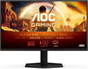 Monitor AOC Gaming 25G42E Full HD 25 pulgadas 180 Hz, 1 ms, FreeSync Prem., G-Sync Comp., HDR10 (1920 x 1080, 1 x HDMI 2.0, 1 x DisplayPort 1.4) Negro Gris
