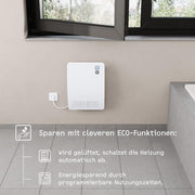Calefactor rápido STIEBEL ELTRON CK 20 Trend LCD para aprox. 25 m², certificado TV, fabricado en Alemania, pantalla LCD, temporizador semanal, termoventilador cerámico de bajo consumo, baño, 2 kW, 236653