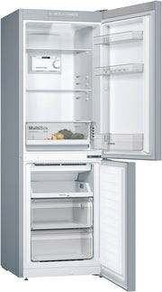 Frigorífico combi Bosch KGN33NLEB Serie 2, 176 x 60 cm, 192 l frigorífico y 87 l congelador, NoFrost nunca más tendrás que descongelar, iluminación LED uniforme