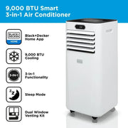 Aire acondicionado portátil inteligente Black+Decker BXAC40025GB 9000 BTU