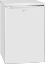 Refrigerador con congelador pequeño Bomann® | Refrigerador con 2 estantes | silencioso | con congelador de 4 estrellas | refrigerador pequeño con compartimento para frutas y verduras | bisagra de puerta reversible | KS 7251 blanco