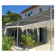 Toldo de sombra 4 x 3 m - Permeable Color: Gris Platino