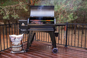 Barbacoa de pellets Pit Boss Navigator 1150, negro, de acero, 162 x 94 x 119 cm, con pantalla digital