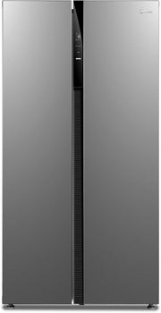 Midea KS-DDX 6.32 WT Frigorífico americano / 178,8 cm de altura / 254 kWh/año / No Frost / Compresor Dual Inverter / con dispensador de agua/hielo 3 en 1 y depósito de agua, Dark Inox