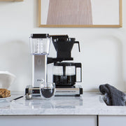 Moccamaster KBG Select, cafetera, cafetera retro, café de filtro, color blanco hueso, 1,25 L