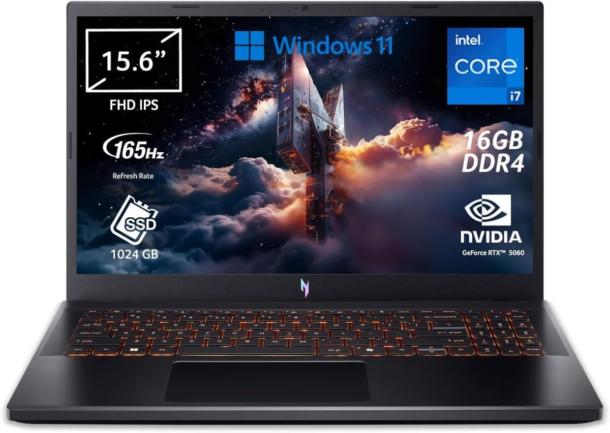Acer Nitro V 15 (ANV15-51-5678) Laptop Gamer 15,6" Full HD | NVIDIA GeForce RTX 5060 | Intel Core i7-13620H | 16 GB RAM DDR5 | 512 GB SSD | Windows 11