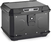 Top Case Générique Alp44B Alpine Black Line Noir avec plaque universelle compatible avec les supports Givi Monolock