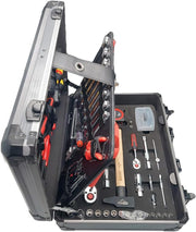 KS Tools 922.0731 Juego de herramientas completo de 131 piezas, maletín de herramientas con destornilladores, vasos y accesorios, caja de herramientas profesional con garantía de por vida