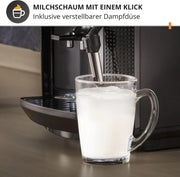 Cafetera superautomática EA810870 1,8L 1450W con boquilla de espuma de leche, función para 2 tazas y sistema Thermoblock