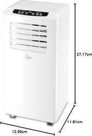 SUNTEC Aire acondicionado portátil Impuls 2.6 Eco R290 – Aire acondicionado móvil y silencioso con tubo de escape – Enfriador y deshumidificador para habitaciones de hasta 34 m² – Refrigeración móvil para hogar y oficina – 9.000 BTU | 2600 vatios
