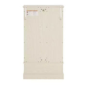 Vitrina de cristal iluminada con estantes ajustables: elegante vitrina de 2 puertas con cajón integrado, incluye bombilla