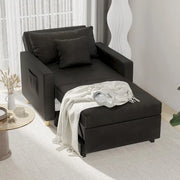 Sillón cama ajustable, convertible 3 en 1, varios colores, para 1 persona