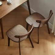 MAYEERTY Juego de 4 sillas de comedor de madera maciza de roble, sillas de madera para cocina, comedor y sala de estar