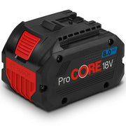 KIT COMBO BOSCH PROCORE18V SIN ESCOBILLAS DE 10 PIEZAS CON 2 BATERÍAS DE 8.0AH