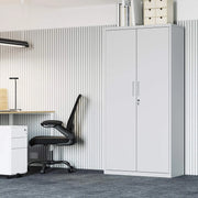Armario archivador SONGMICS con puertas dobles y cerradura, 5 niveles y estantes ajustables, 80 x 40 x 180 cm