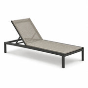 Tumbona de aluminio y textileno ajustable gris