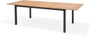 Mesa de jardín Primaster Vasto 180 x 100 cm extensible hasta 2,40 m de madera de eucalipto