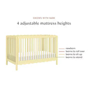 Cuna convertible 4 en 1 Swell de Babyletto con kit de conversión para cama infantil