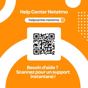 Cámara de vigilancia interior inteligente Netatmo con soporte de pared, WiFi 2,4 GHz, detección de movimiento, visión nocturna, sin suscripción, NSC-AMZ, 1920p