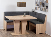 Conjunto de banco esquinero genérico Hamburg VEDUTI (roble Sonoma)
