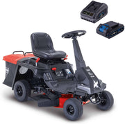 Tractor cortacésped térmico Scheppach MR225-61 - 4,4 kW - 6 CV - Ancho de corte 61 cm - Altura de corte ajustable 35-75 mm - Jardines de hasta 2600 m² - Cesta de 150 l