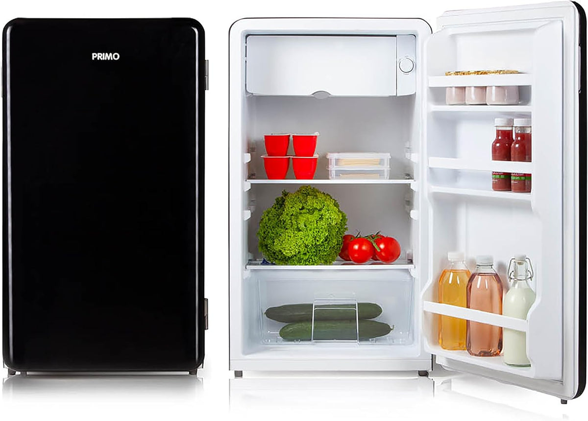 PRIMO PR151RKZ Refrigerador Retro de Mesa - Independiente - 93L - E - Negro