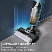 Rowenta X-Clean2, Aspirador friegasuelos sin cable, limpieza 2 en 1, modos ECO/Max, ligero, limpieza a lo largo de las paredes, autolimpieza, GZ2271E0, azul
