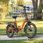 Bicicleta eléctrica plegable ENGWE de 20 pulgadas con batería de 36V 15.6Ah hasta 115KM | con cesta, 20x3.0 pulgadas, motor trasero de 250W, cambio de 7 velocidades, bicicleta eléctrica urbana para mujer y hombre