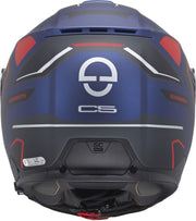 Casco modular Schuberth C5 Omega, azul mate/rojo, M (57)
