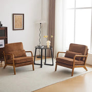 Sillón decorativo tapizado de estilo moderno de mediados de siglo
