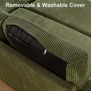 Sofá cama seccional Dyonery de 81", sofá cama en forma de L con chaise longue de almacenamiento reversible, USB, respaldo reclinable