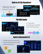 Autorradio SIXWIN 4+64G Android 13 para Renault Clio 3ª generación 2005-2014 con CarPlay, Android Auto, Mirrorlink, pantalla táctil de 9 pulgadas, navegador, WiFi, Bluetooth 5.0, FM/RDS, 32EQ y cámara de visión trasera