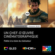 Panasonic Premium TV-65W85BEZ, Serie W85B, 65 pulgadas, Smart TV QLED 4K Ultra HD, 2025, 120Hz, Fire TV, Dolby Vision y Atmos, Modo Game Extreme, control por voz Alexa, soporte Apple, Bluetooth, negro