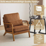 Sillón decorativo tapizado de estilo moderno de mediados de siglo