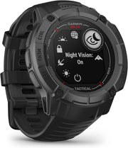 Instinct 2X, Solar – Tactical Edition - Reloj GPS robusto y conectado – Negro - Caja de 50 mm (Reacondicionado)