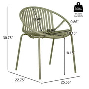 Conjunto de comedor de patio extensible de 7 piezas para exteriores con sillas apilables y mesa de madera de acacia