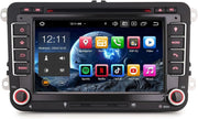 Erisin Autorradio Android 14 de 7 pulgadas, 8 núcleos, 4GB+64GB, Bluetooth, Navegador GPS para VW T5, Golf 5, Golf 6, Polo, Caddy, Tiguan, Touran, Passat, Seat, CarPlay inalámbrico, Android Auto, DAB+, DVD, DSP, WiFi, RDS, USB, OPS