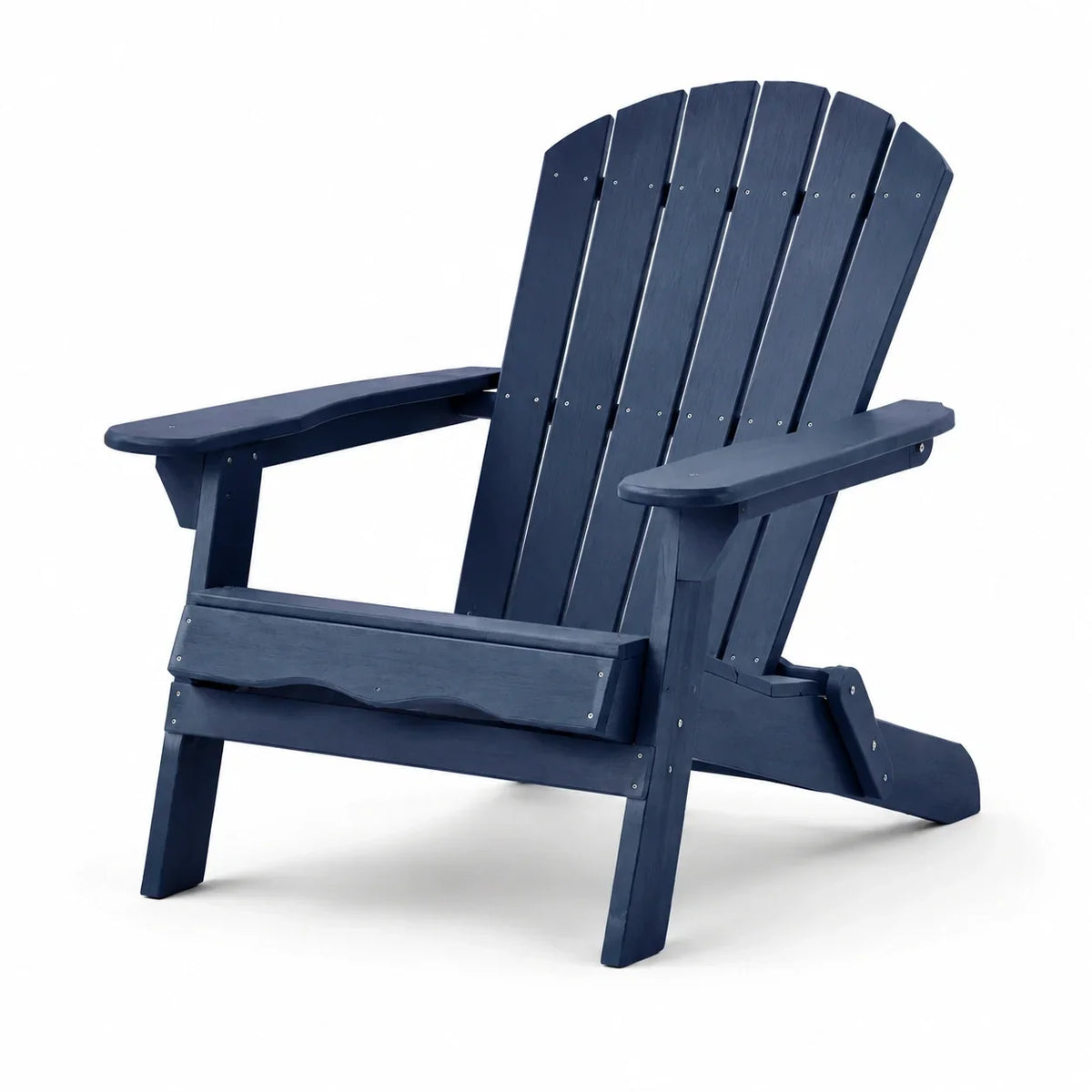 Silla Adirondack de polimadera azul 75x88x91cm