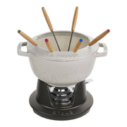 Staub - Juego de fondue de hierro fundido