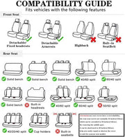 HHCVLUZI Funda de asiento de coche para Renault Captur II 2020-2021, cuero sintético delantero y trasero, protector de asiento transpirable, accesorios de interior, azul