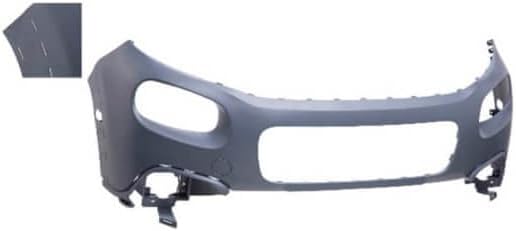 Parachoques delantero superior para pintar con orificios para molduras, compatible con Citroën C3 3 fase 1 2016-2020