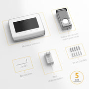 somfy 1871229 – Videoportero V350 Connect | Interfono conectado | Pantalla de 7 pulgadas | Visión nocturna | Gestión de visitas a distancia mediante la aplicación Protect | Control de hasta 5 equipos motorizados RTS
