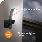 Cámara de vigilancia Netatmo con sirena - Negro - NOC-S-FR