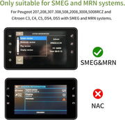 Adaptador inalámbrico CarPlay AUTOTOP, kit de reequipamiento y decodificador para Peugeot 208 de 7 pulgadas con Smeg MRN y Citroën Picasso C4, C5, DS4, DS3, 308, 508, 208, 3008 (2013-2016), compatible con CarPlay, Android Auto, Mirror Link y cámara.