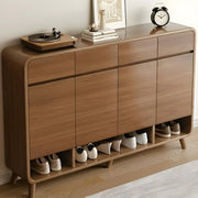Mueble zapatero moderno de madera para recibidor, tamaño mediano