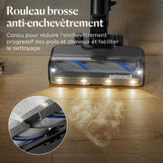 Bissell PowerClean FurFinder, Aspiradora Escoba sin Cable, Motor 200W, Iluminación FurFinder, Cepillo Anti-enredos, Aspiradora sin Cable, Autoportante, Filtro HEPA, Batería Extraíble de 2000 mAh, 40 min, 4089N