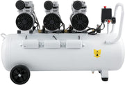 Compresseur d'air sans huile VEVOR, compresseur d'air comprimé silencieux, outil d'atelier pour réparations domestiques, gonflage de pneus (100L 2,2KW, électrovanne)