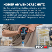 Taladro atornillador a batería Bosch PRO 12V System GSR12V-32FC (incluye 2,0 Ah, GAL 12V-20, GFA 12-M, GFA 12-H, empuñadura adicional, tope de profundidad, L-BOXX)